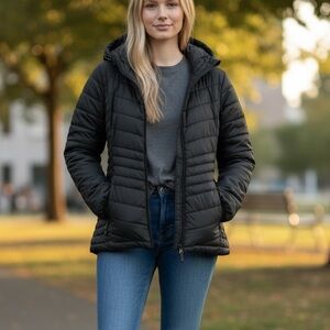 Xersion Black Puffer Jacket